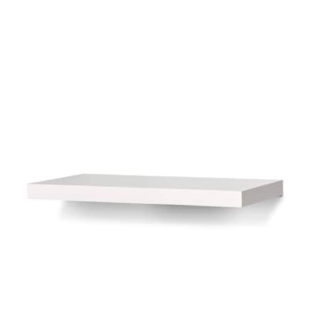 Kd 24 in. Avalon MDF with Veneer Overlay Floating shelf, White KD3038141